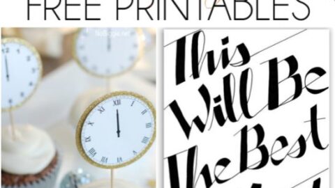 20+ New Years free printables! From budget planning to party decor, this is your one shop FREE printable stop!