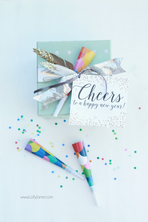 New Years party in a box gift idea