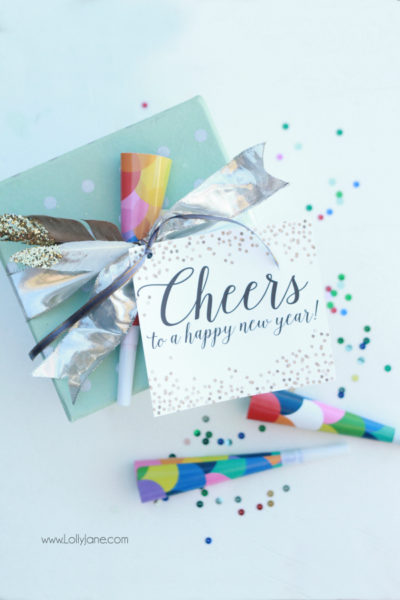 New Years party in a box gift idea