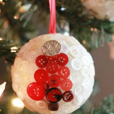 DIY button ornaments