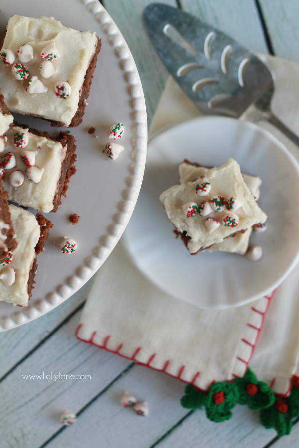 Easy peppermint brownies recipe, so yummy and quick to make!