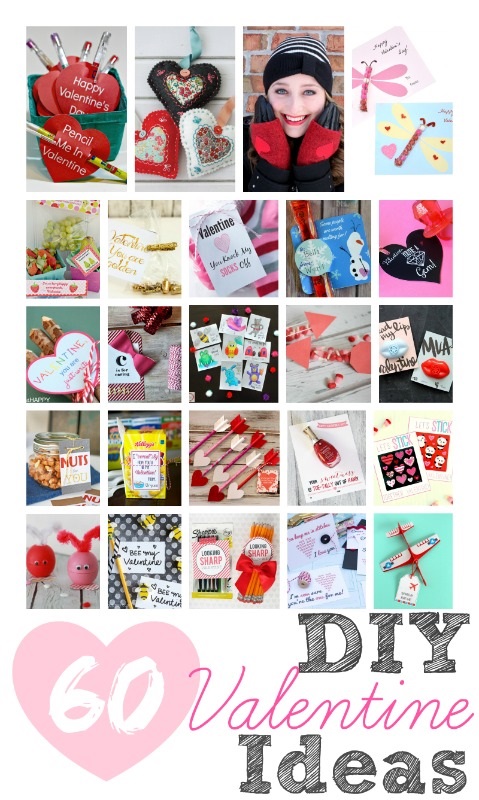 60 DIY Valentines! Brand new 2015 ideas, lots and lots of ideas for everyone on your Valentine's Day list!