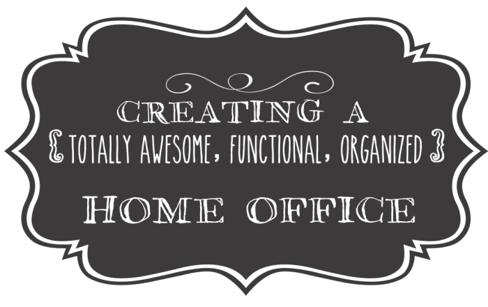 Awesome Tips for How to  Create a Totally Awesome, Functional and Organized Home Office! | via TWC