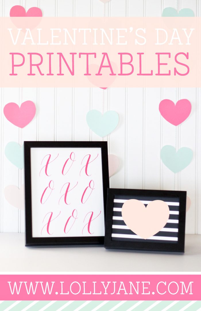 FREE Valentine's Day Printables |via Paperelli Designs