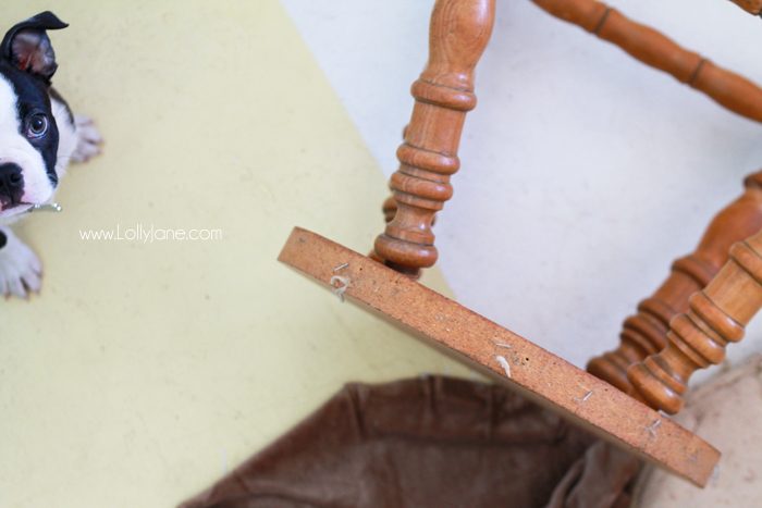 Gorgeous Mint Thrifted Gold-Dipped Bar Stool made over with BB Frosch Chalk Paint Powder!