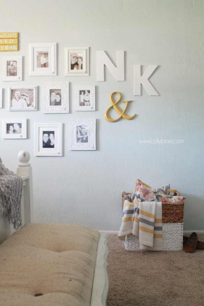 This is such a fun idea! Add a picture in your master bedroom for every year you