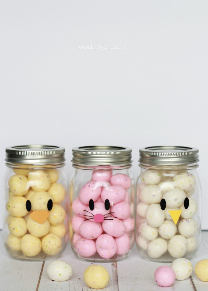 How to Make an Easy Springtime Bunny Candy Jar - Ideas for the Home