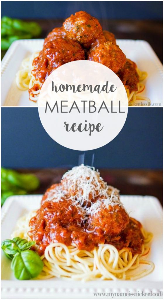 The BEST homemade meatballs recipe, so good! Great dinner idea, a family favorite recipe!
