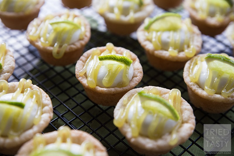 Lime Curd Sugar Cookie Cups