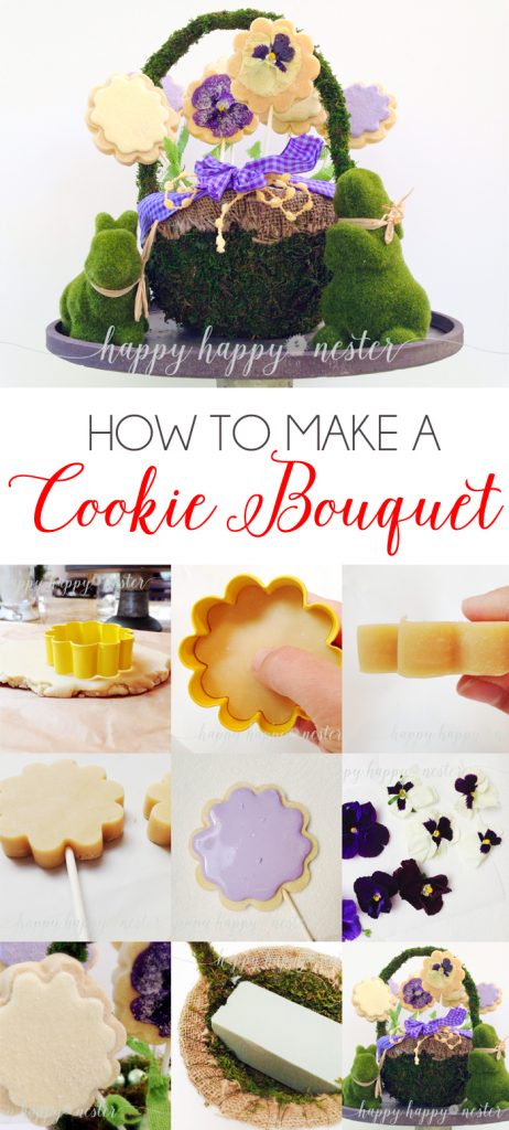 How to Make a Cookie Bouquet |via Happy Happy Nester