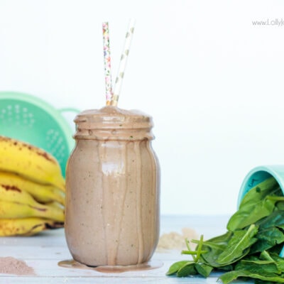healthy peanut butter chocolate smoothie