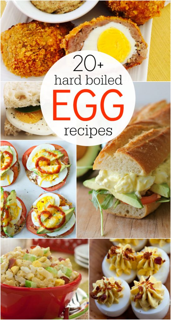 20+ hard boiled egg recipe ideas! Use up those leftover Easter eggs! Lots of great healthy dinner ideas, healthy lunch ideas and healthy snack ideas!