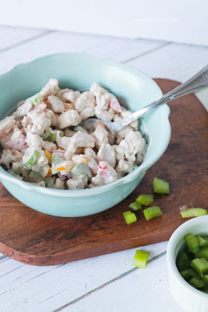 Firehouse Subs Copycat Chicken Salad, better than Mom used to make! Full of protein, veggies and low calories!
