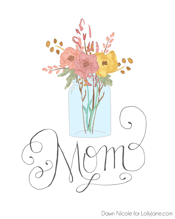 FREE Printable Hand-Lettered Mothers Day cards |By Dawn Nicole