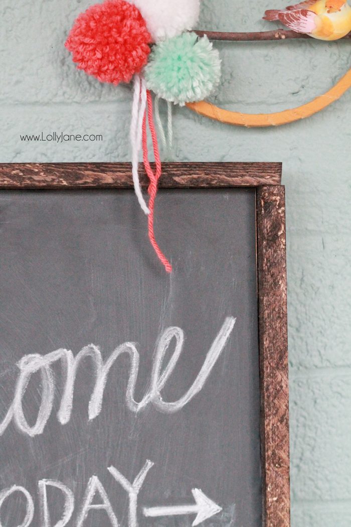 DIY Chalkboard Vinyl Framed Sign, no chalkboard paint or vinyl cutter needed! Just stick on and write in chalk!