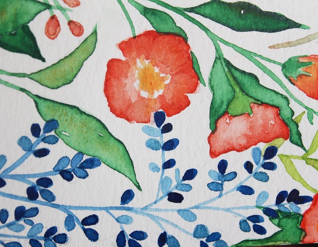 Easy Watercolor Flower Tutorial