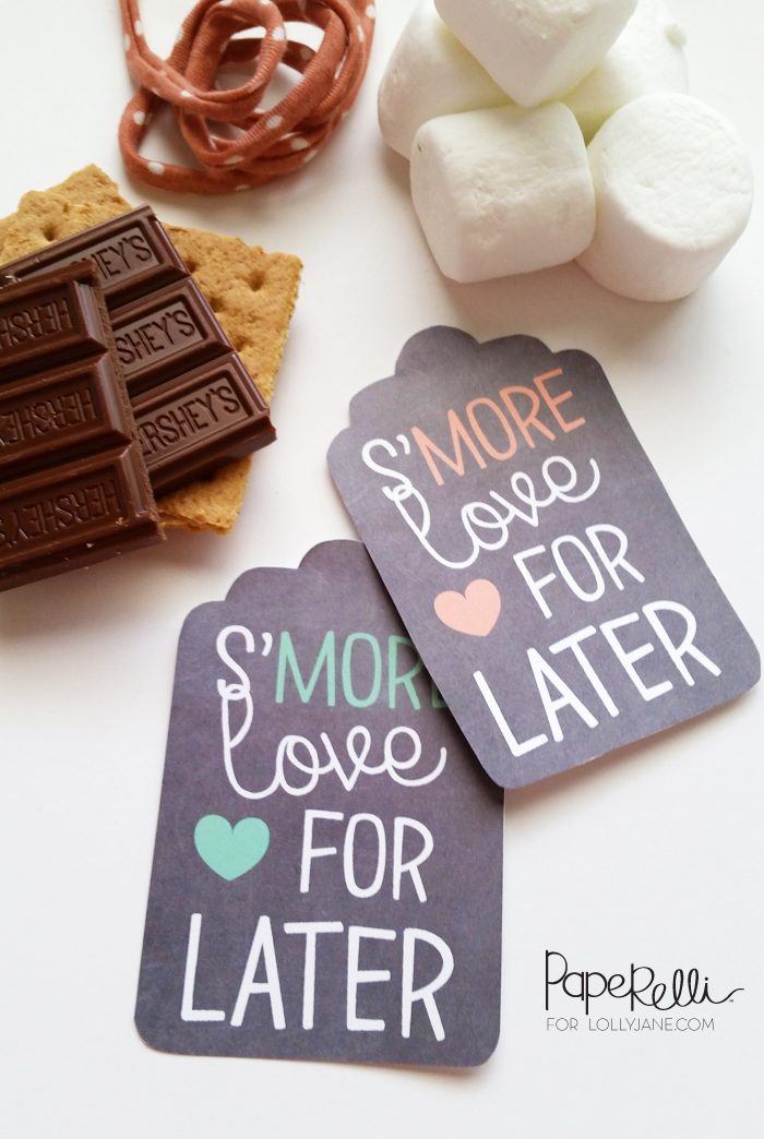 S'more Printable Gift Tags |via Paperelli