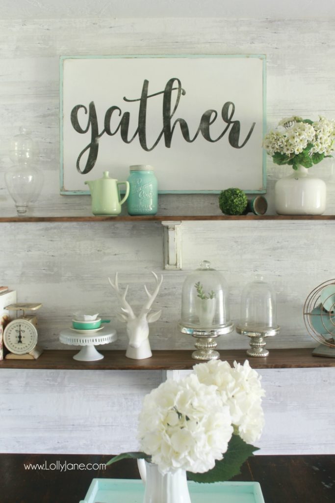 How to Make a Gather Wood Sign | Tutorial