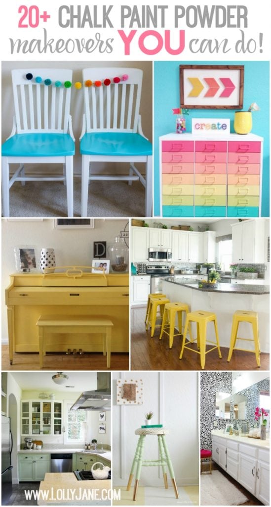 20+ BB Frosch chalk paint powder makeovers. LOTS of ideas YOU can do, really! All of these projects are completed by non-professionals, easy before/after home decor and furniture ideas!