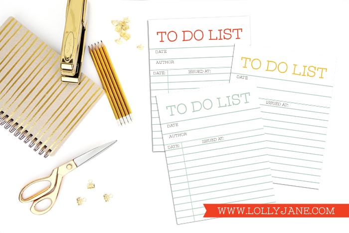 FREE Library Card Printable + TO DO list, cute for back-to-school! via Paperelli.com