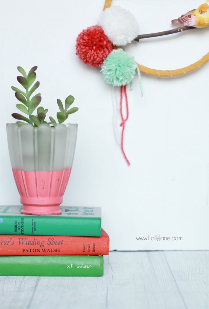 DIY Faux Potted Succulents Upcycled from Fan Lights! Cool tutorial!