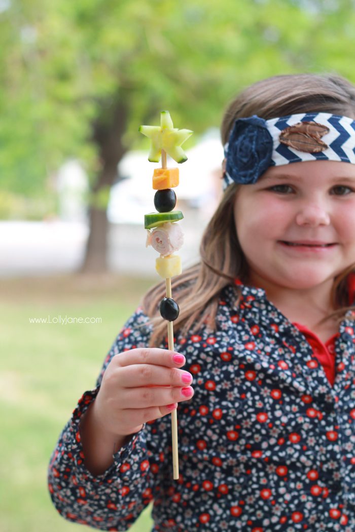 Kids Snack Veggie Skewers, perfect go-to or afternoon snack!