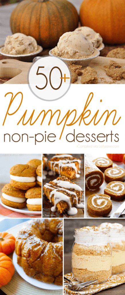 50+ non-pie Pumpkin Desserts