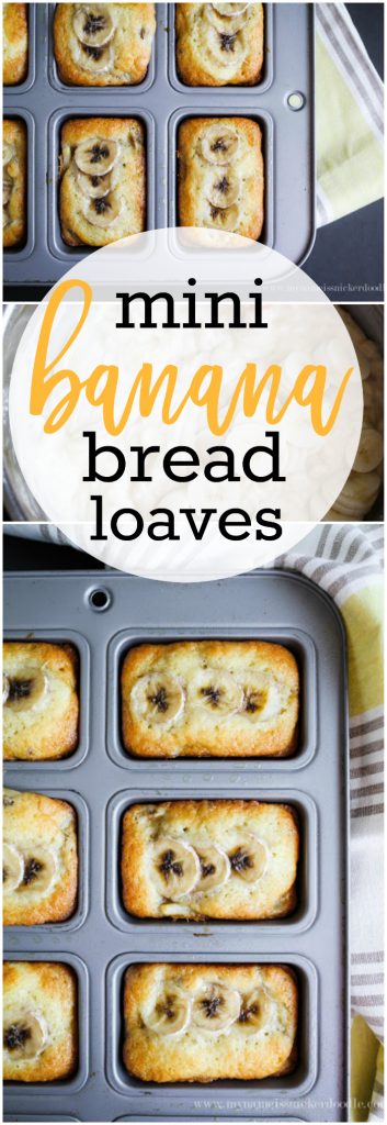 Mini Banana Bread Loaves. SO DANG GOOD! via MyNameIsSnickerdoodle.net