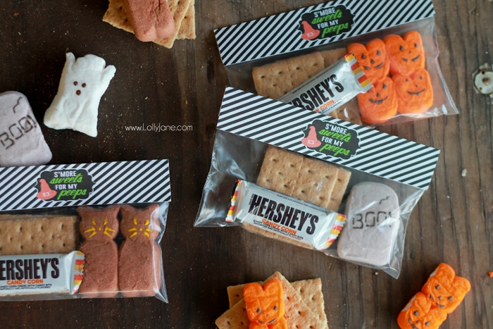 Halloween S’mores + Free Treat Bag Toppers