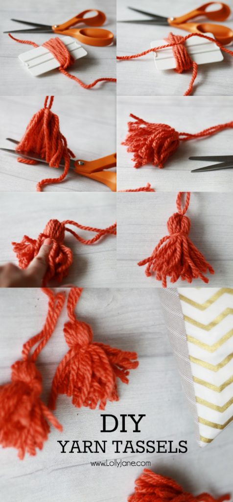 DIY Yarn Tassels Tutorial