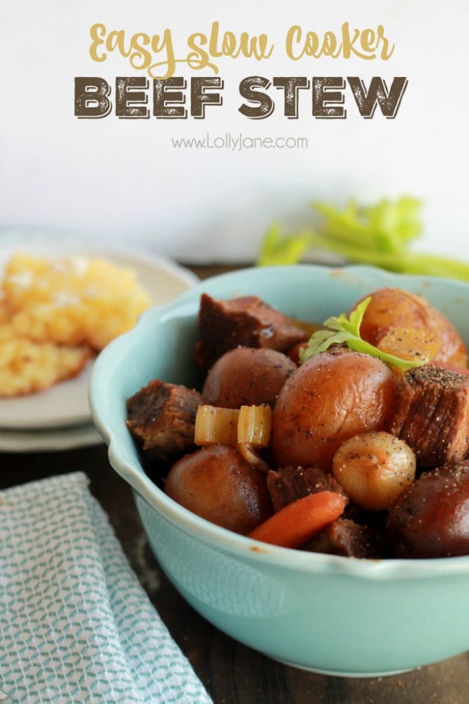 Easy Slow Cooker Beef Stew