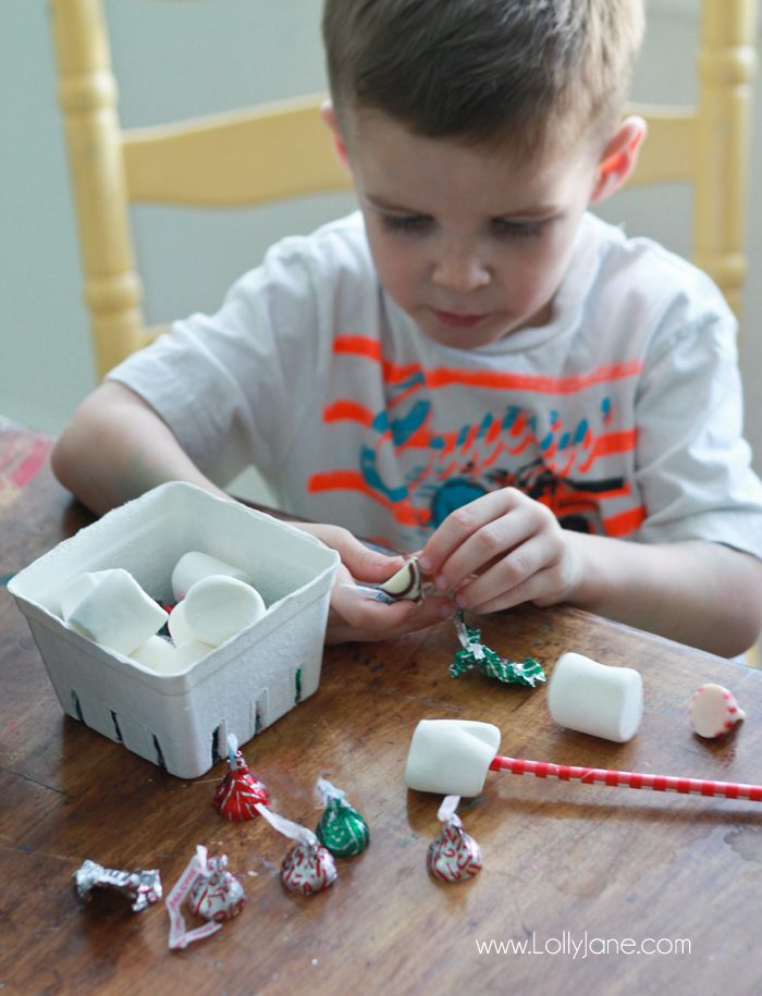 Cute Hot Cocoa Santa Stir Sticks tutorial!