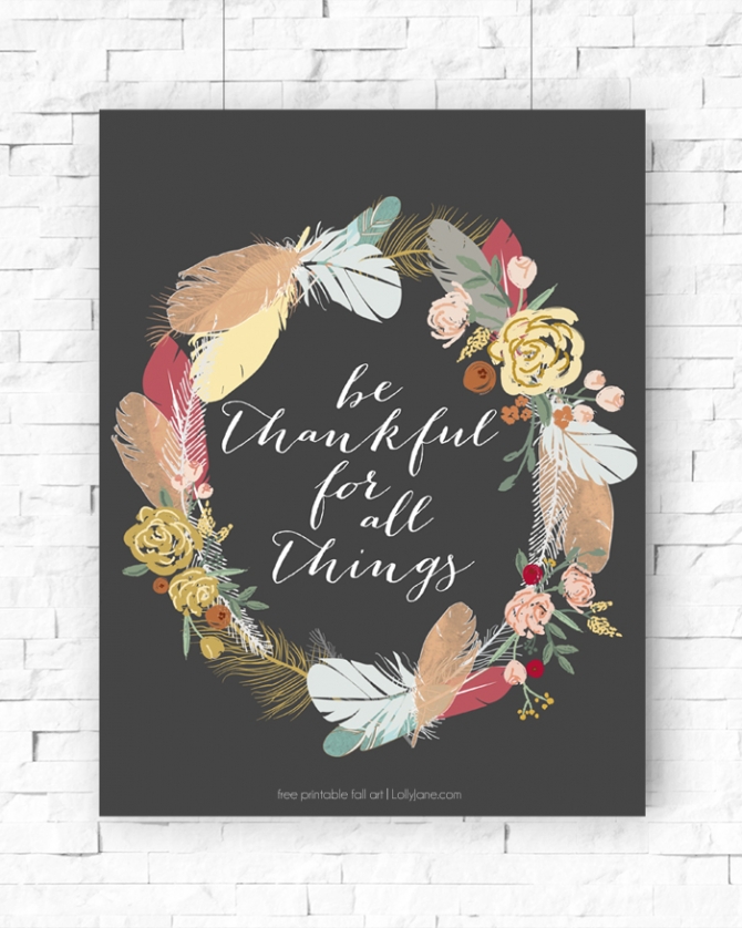 Printable Fall Art | Download full resolution art at lollyjane.com