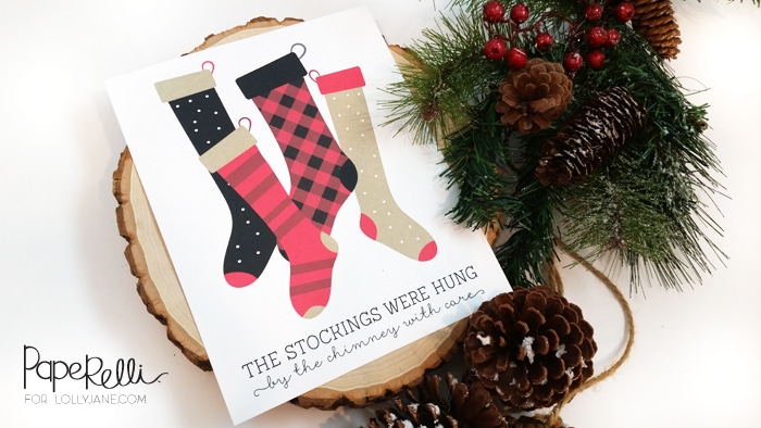 Handmade Christmas Stockings with FREE Printable Christmas