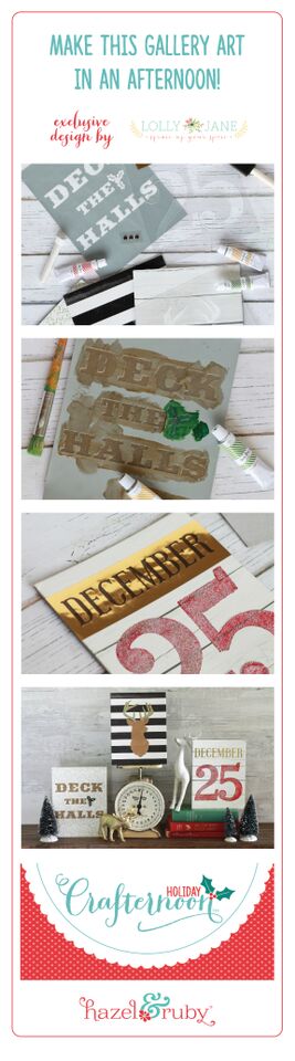 DIY Christmas Art! // Holiday Crafternoon available at JoAnn's!