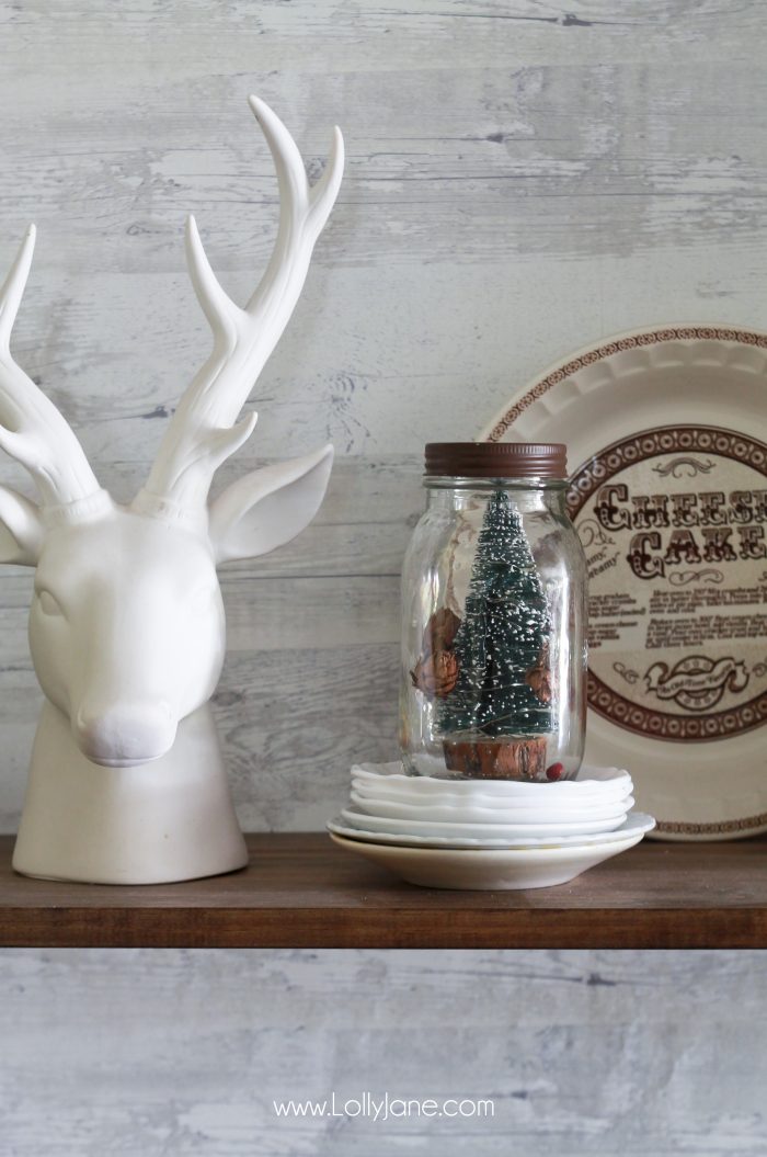 How to decorate your shelves for Christmas, easy and cute ideas!