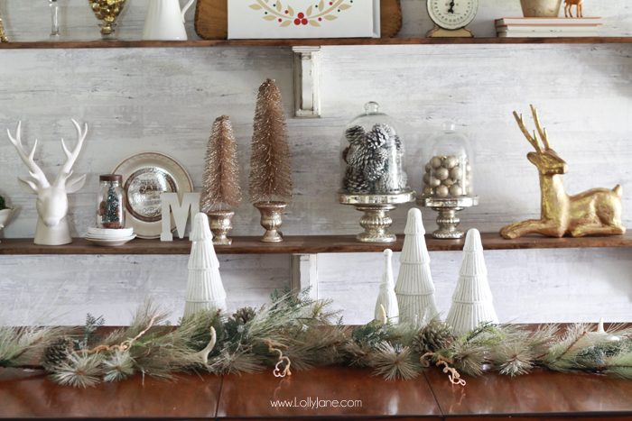 How to decorate your shelves for Christmas, easy and cute ideas!