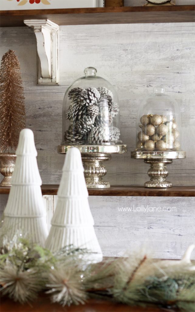 How to decorate your shelves for Christmas, easy and cute ideas!