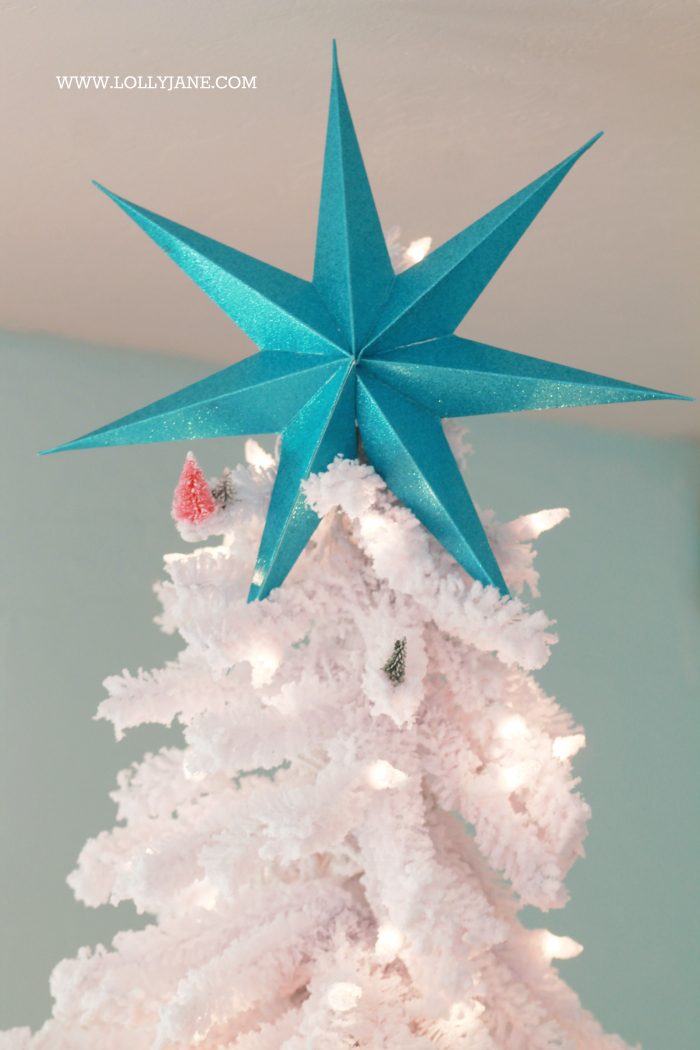 Christmas Tree with Tree Topper Straw Topper Mold - PolyGlitter