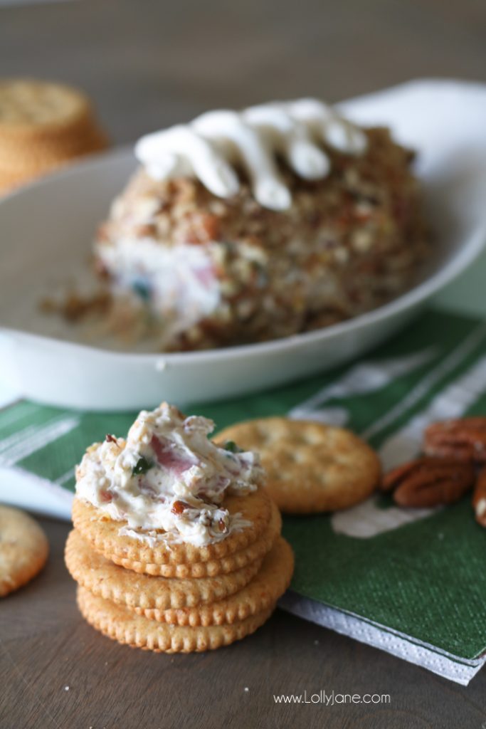 Game Day salami cheese ball - Lolly Jane