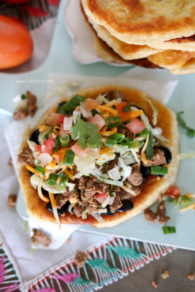Quick and Easy Beef Navajo Tacos