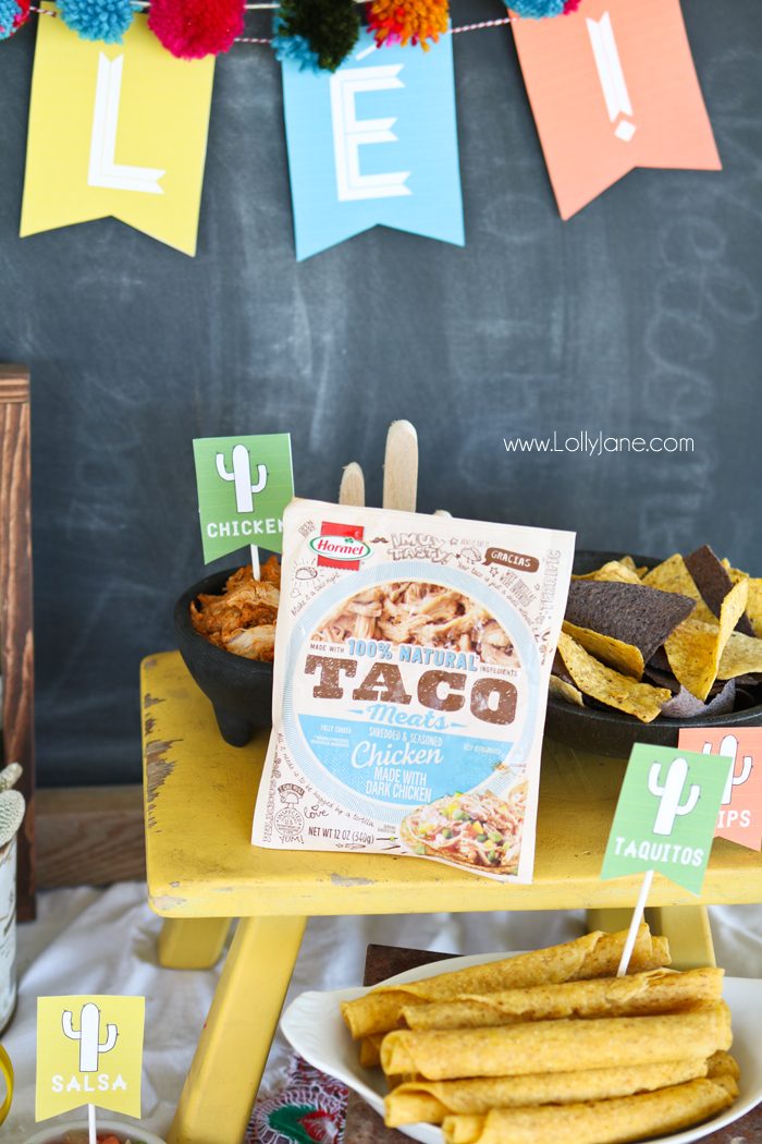 nacho bar with free printables lolly jane