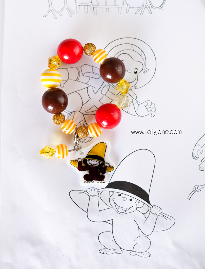 Curious George DIY Charms... perfect to sport on a bracelet or keychain for your own curious little George fan!