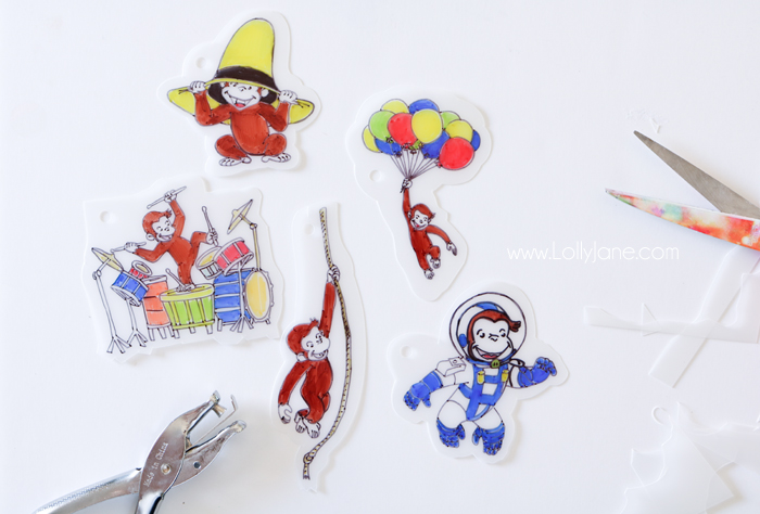 Curious George DIY Charms... perfect to sport on a bracelet or keychain for your own curious little George fan!