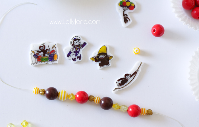 Curious George DIY Charms... perfect to sport on a bracelet or keychain for your own curious little George fan!