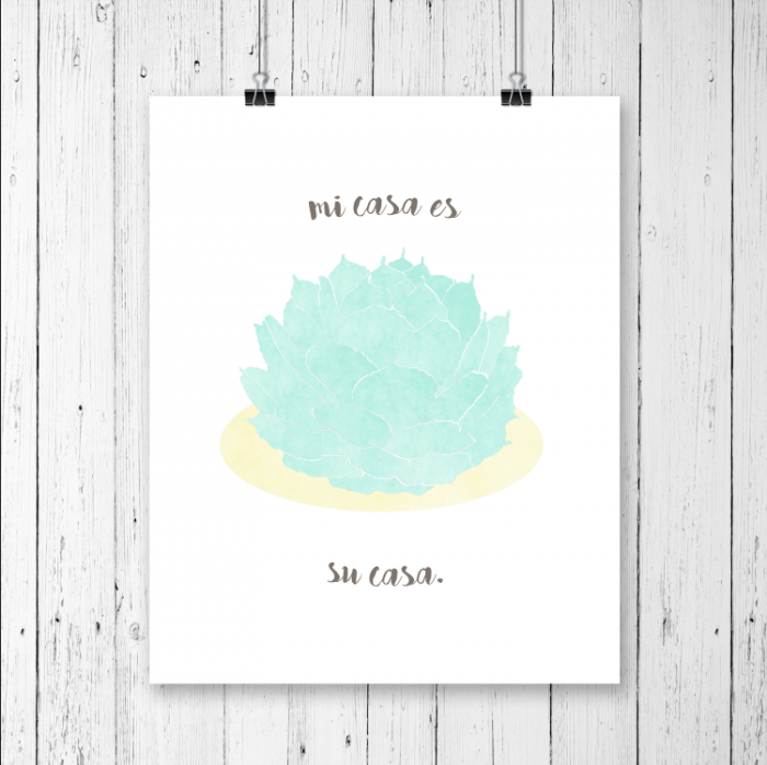 Mi Casa Es Su Casa Printable |PeasyPrints