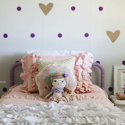 Little Girl Purple and Gold Bedroom Ideas