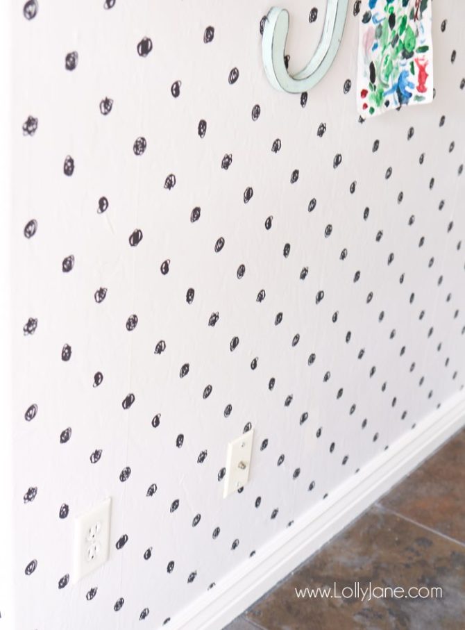 Peel and Stick Wallpaper Craft Room Makeover Lolly Jane