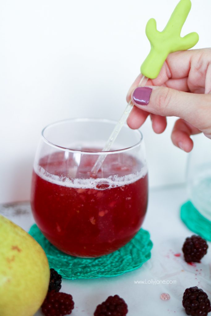 diy cactus drink stirrer sticks - Lolly Jane