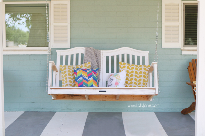 We Turned Our Baby Crib Into A Porch Swing Lolly Jane